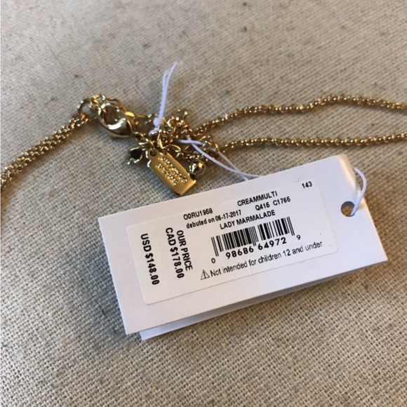 Kate Spade Lady Marmalade Long Layered Pearl gold necklace - Picture 3 of 3